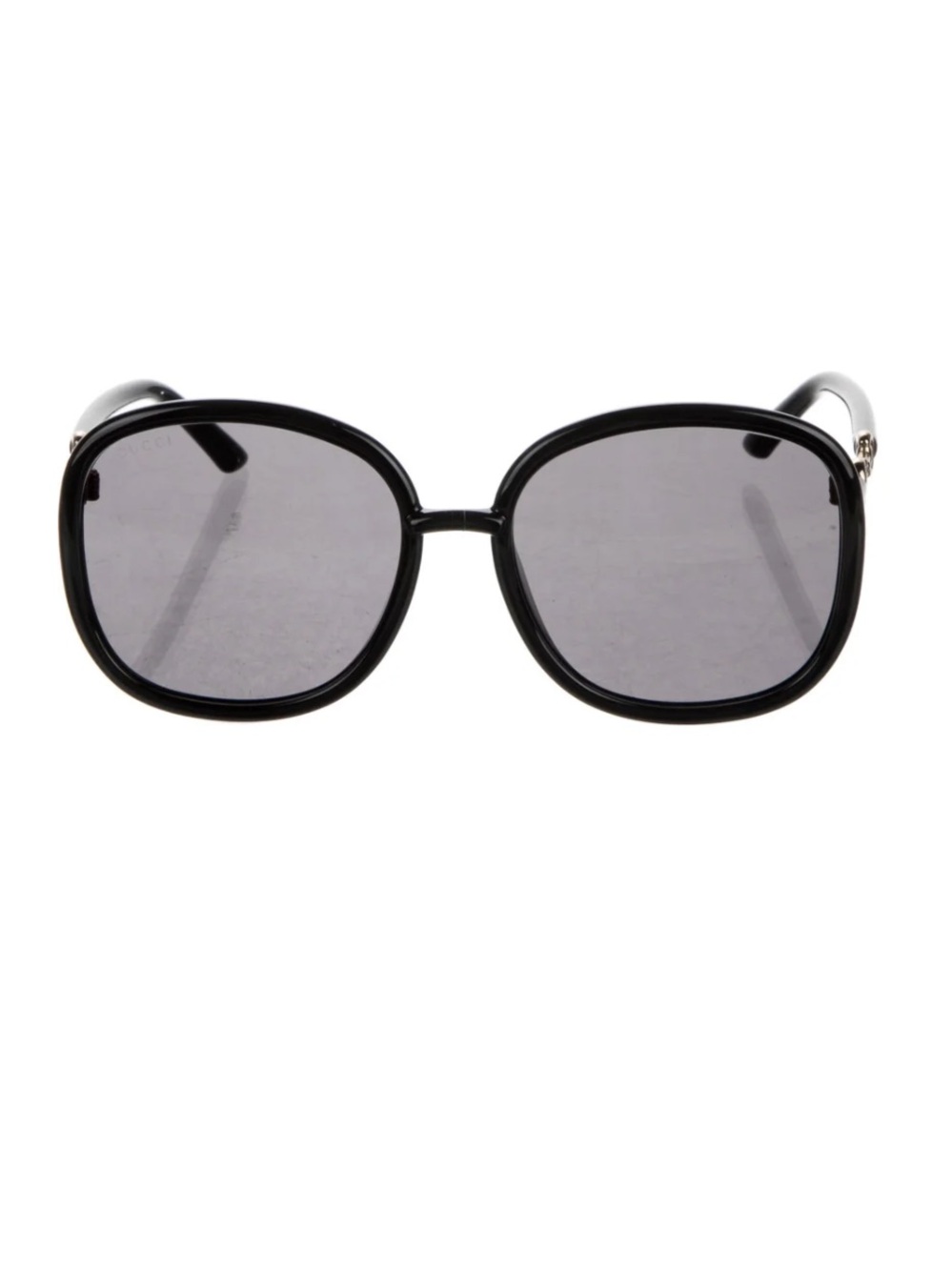 Gucci Horsebit Oversized Black Women’s Sunglasses with Gray Lenses - Picture 2 of 5